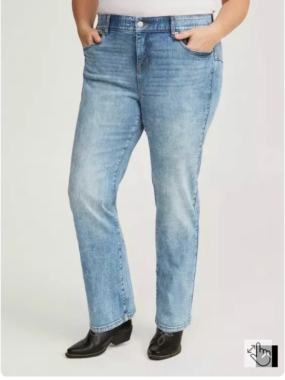 Torrid size 14S Bombshell Straight High-Rise Jean- Valencia